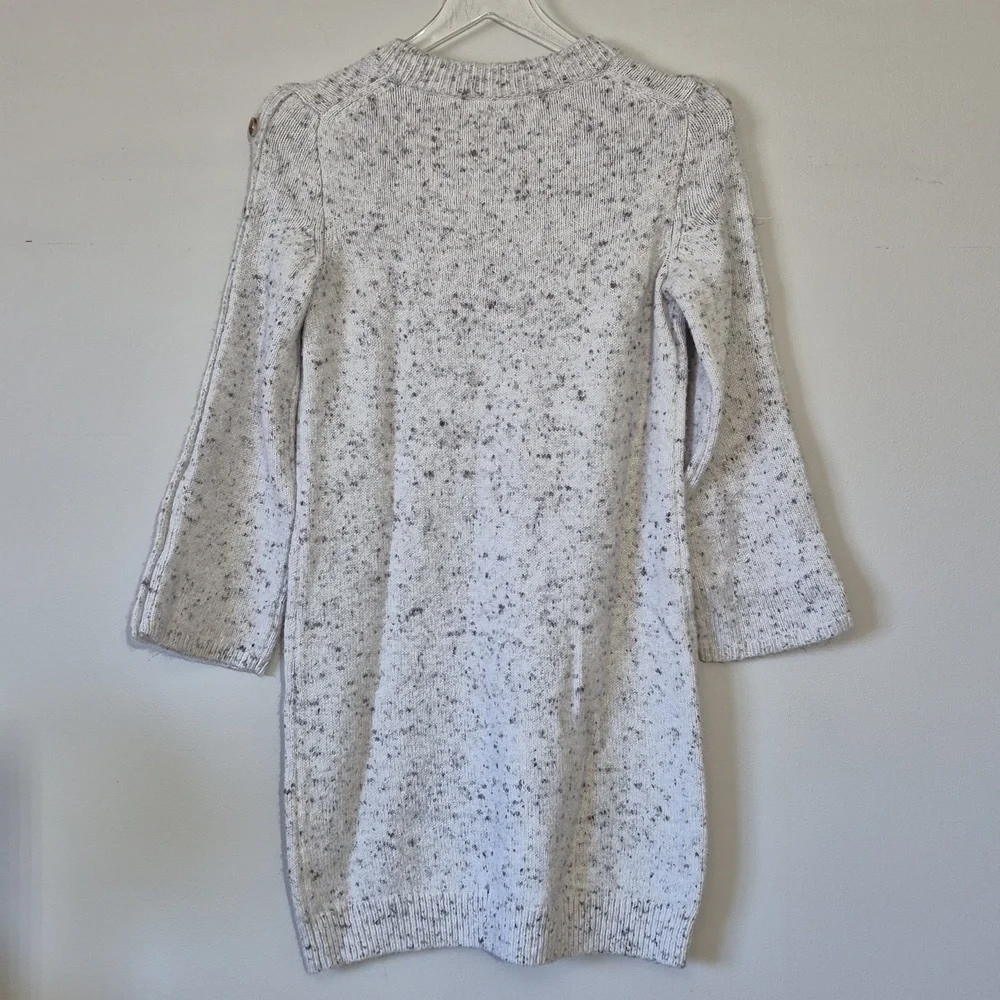 Madewell Donegal Button Sleeve Sweater Dress Long Sleeve Chic Knit Size XS - Picture 10 of 15